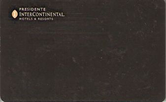 Hotel Keycard Inter-Continental Cozumel Mexico Front