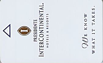 Hotel Keycard Inter-Continental Ixtapa Mexico Front