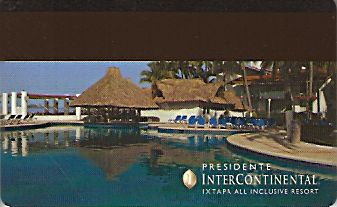 Hotel Keycard Inter-Continental Ixtapa Mexico Back