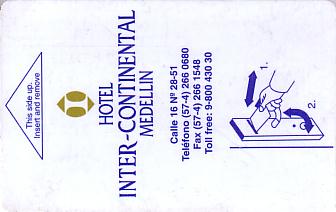 Hotel Keycard Inter-Continental Medellin Colombia Front