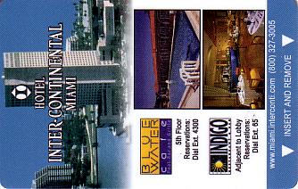 Hotel Keycard Inter-Continental Miami U.S.A. Front