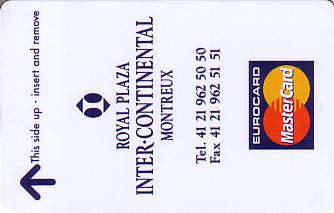 Hotel Keycard Inter-Continental Montreux Switzerland Front
