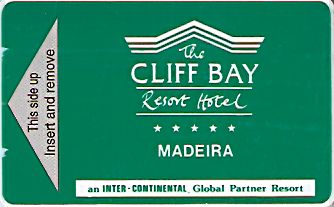 Hotel Keycard Inter-Continental Madeira Portugal Front