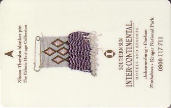 Hotel Keycard Inter-Continental  South Africa Front