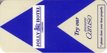 Hotel Keycard Jolly Hotels Generic Front