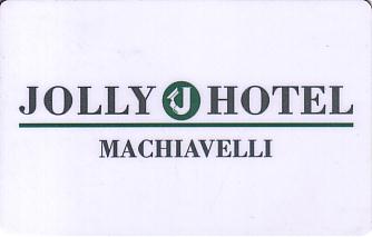 Hotel Keycard Jolly Hotels Machiavelli Italy Front