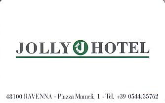 Hotel Keycard Jolly Hotels Ravenna Italy Back
