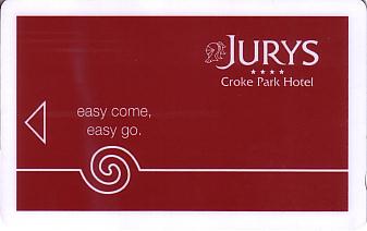 Hotel Keycard Jurys Doyle Croke park Ireland Front