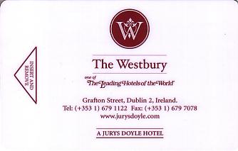 Hotel Keycard Jurys Doyle Dublin Ireland Front