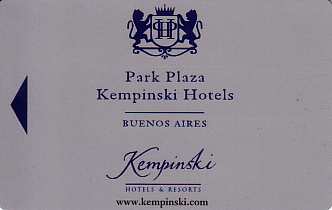 Hotel Keycard Kempinski Buenos Aires Argentina Front