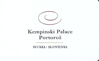 Hotel Keycard Kempinski Istria Slovenia Front