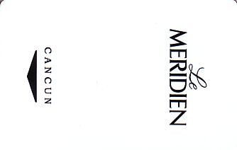 Hotel Keycard Le Meridien Cancun Mexico Front