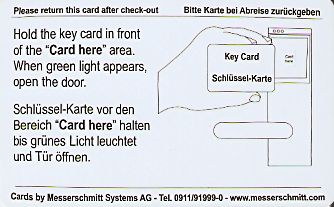 Hotel Keycard Lindner Berlin Germany Back