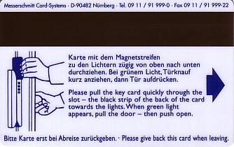 Hotel Keycard Lindner Duesseldorf Germany Back