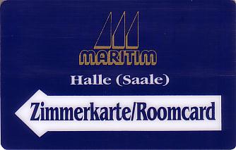 Hotel Keycard Maritim Halle Germany Front