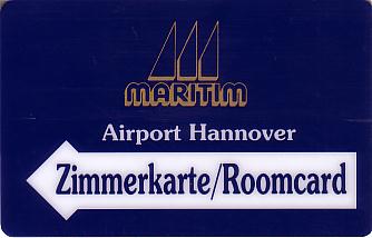 Hotel Keycard Maritim Hannover Germany Front