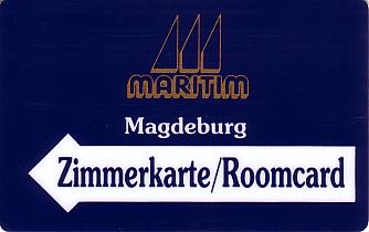 Hotel Keycard Maritim Magdeburg Germany Front