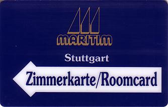 Hotel Keycard Maritim Stuttgart Germany Front