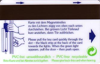 Hotel Keycard Maritim Stuttgart Germany Back