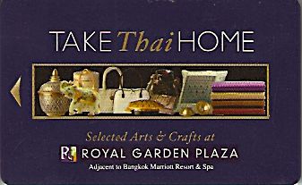 Hotel Keycard Marriott Bangkok Thailand Front