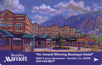 Hotel Keycard Marriott Colorado (State) U.S.A. (State) Front