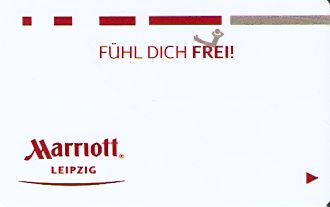 Hotel Keycard Marriott Leipzig Germany Front