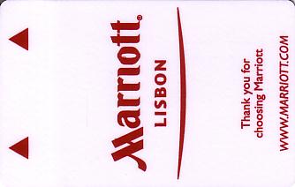 Hotel Keycard Marriott Lisbon Portugal Front