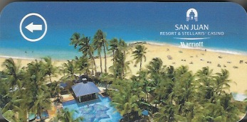 Hotel Keycard Marriott San Juan Puerto Rico Front