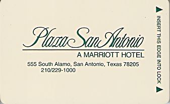 Hotel Keycard Marriott Texas (State) U.S.A. (State) Front