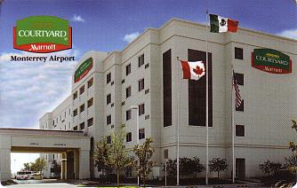 Hotel Keycard Marriott - Courtyard Monterrey Mexico Front