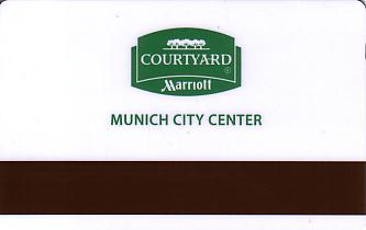 Hotel Keycard Marriott - Courtyard Munich Germany Back