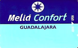 Hotel Keycard Sol Melia Guadalajara Mexico Front