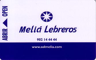 Hotel Keycard Sol Melia Sevilla Spain Front