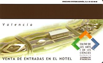 Hotel Keycard Sol Melia Valencia Esp Spain Back