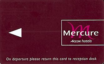 Hotel Keycard Mercure Generic Front