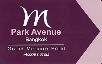 Hotel Keycard Mercure Bangkok Thailand Front