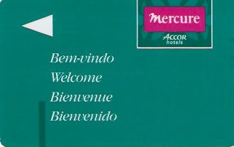 Hotel Keycard Mercure Sao Paulo Brazil Front