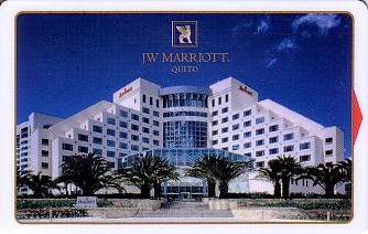 Hotel Keycard Marriott - JW Quito Ecuador Front
