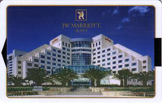 Hotel Keycard Marriott - JW Quito Ecuador Front