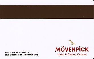 Hotel Keycard Movenpick Geneva Switzerland Back