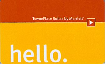 Hotel Keycard Marriott - TownePlace Suites Generic Front