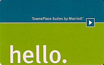 Hotel Keycard Marriott - TownePlace Suites Generic Front
