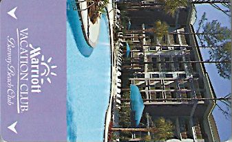 Hotel Keycard Marriott - Vacation Club Barony Beach Club U.S.A. Front