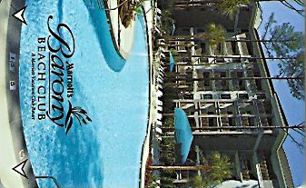 Hotel Keycard Marriott - Vacation Club Barony Beach Club U.S.A. Front