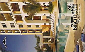 Hotel Keycard Marriott - Vacation Club Beach Place Towers U.S.A. Front