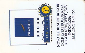 Hotel Keycard Novotel Bogor Indonesia Front