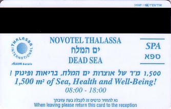 Hotel Keycard Novotel Dead Sea Israel Back