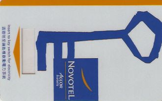Hotel Keycard Novotel  Hong Kong Front