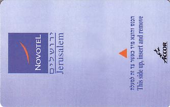 Hotel Keycard Novotel Jerusalem Israel Front