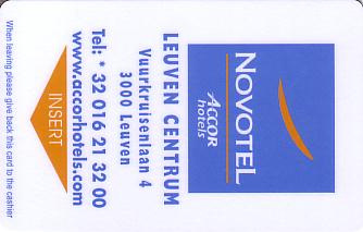 Hotel Keycard Novotel Leuven Belgium Front